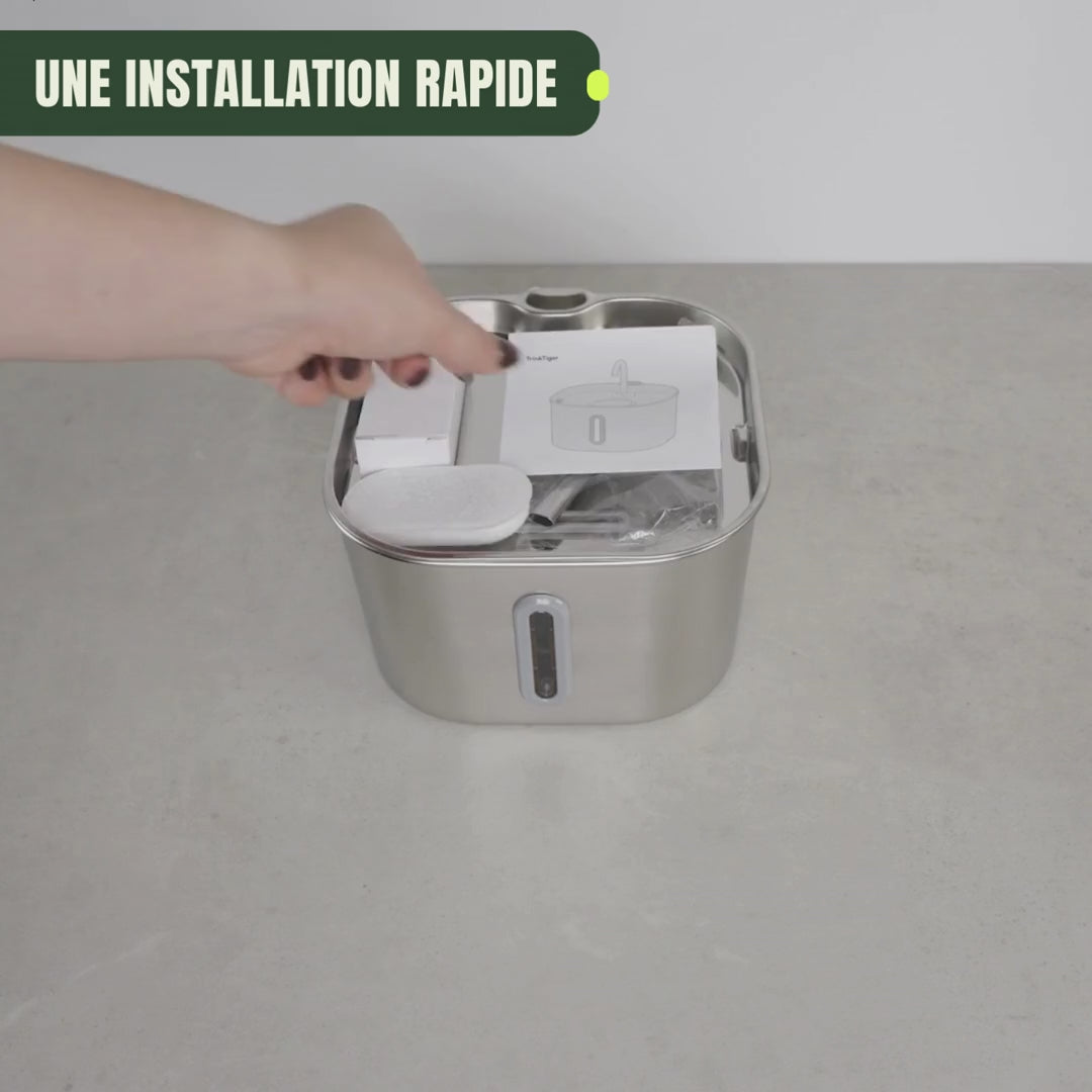 FONTAINE À EAU EN ACIER INOX